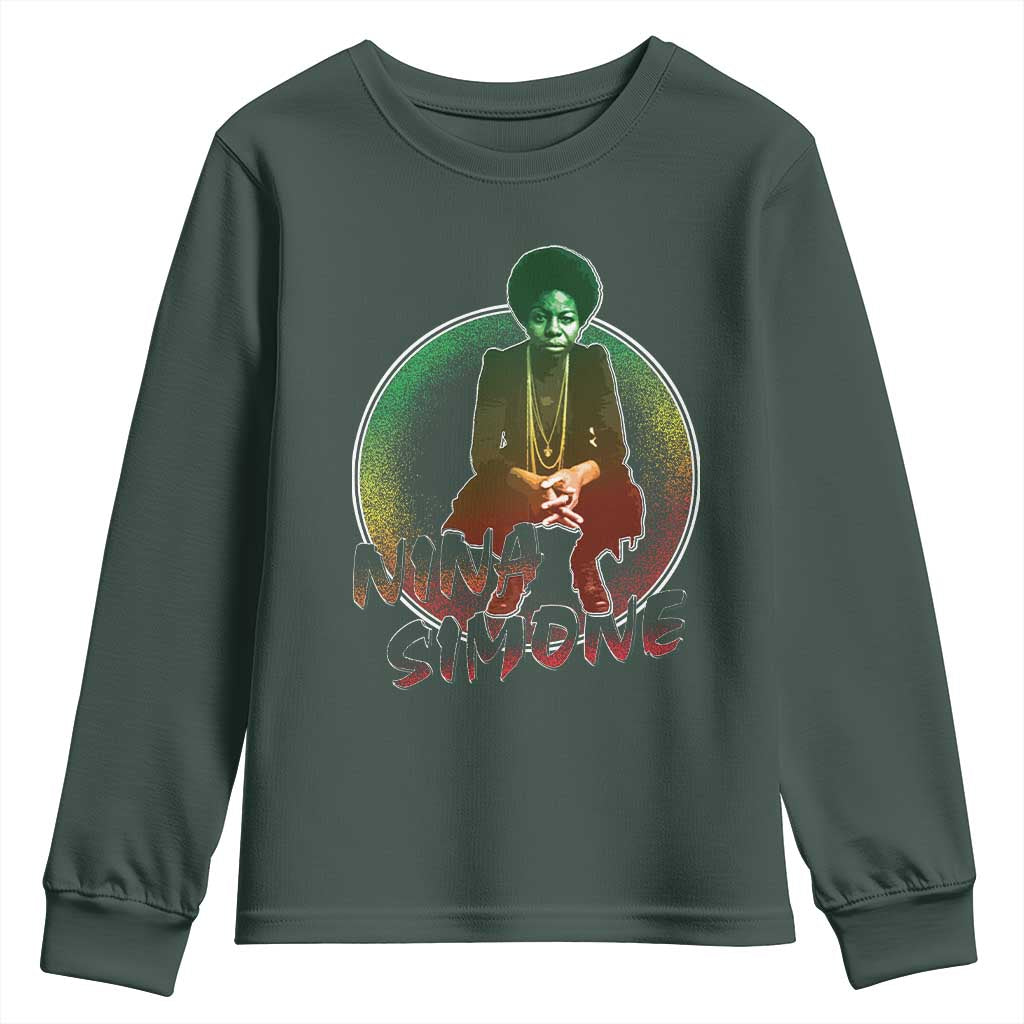 Nina Simone Youth Sweatshirt Black Women History Pride