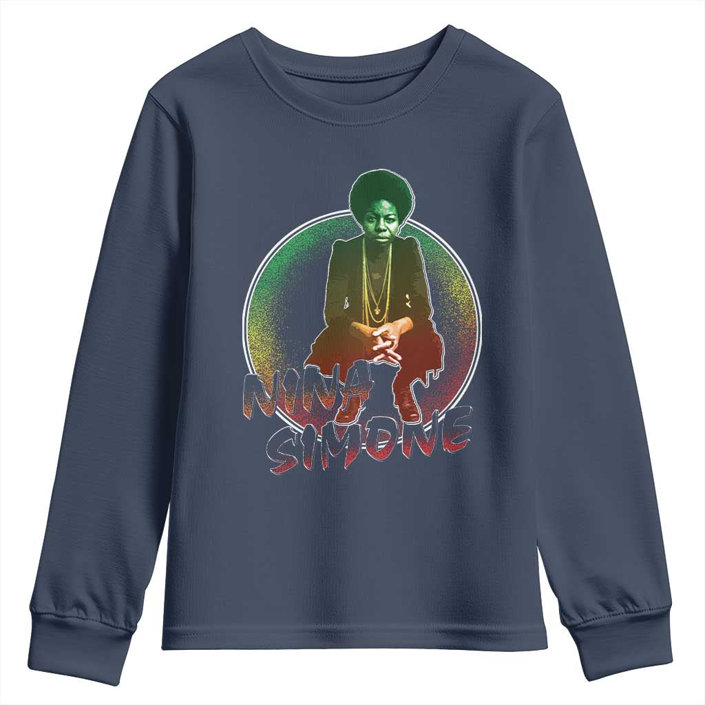 Nina Simone Youth Sweatshirt Black Women History Pride
