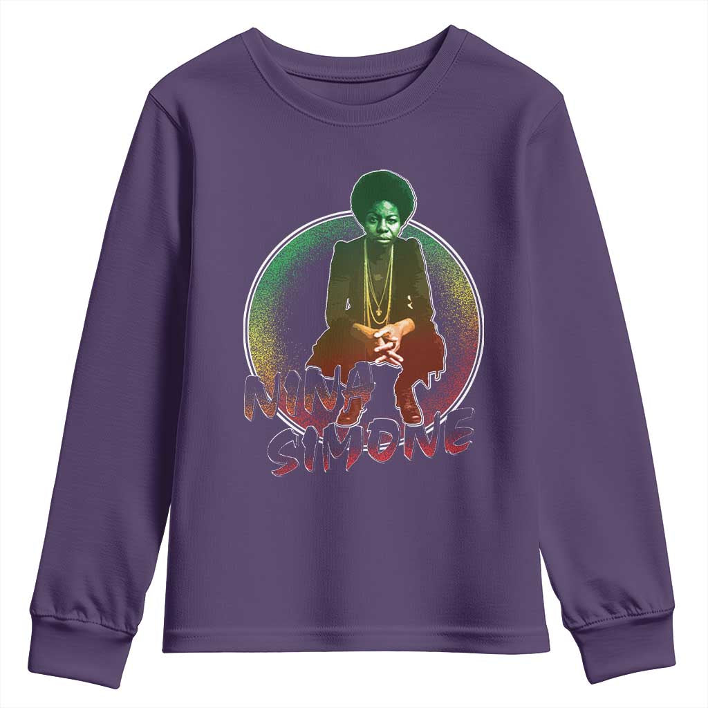 Nina Simone Youth Sweatshirt Black Women History Pride