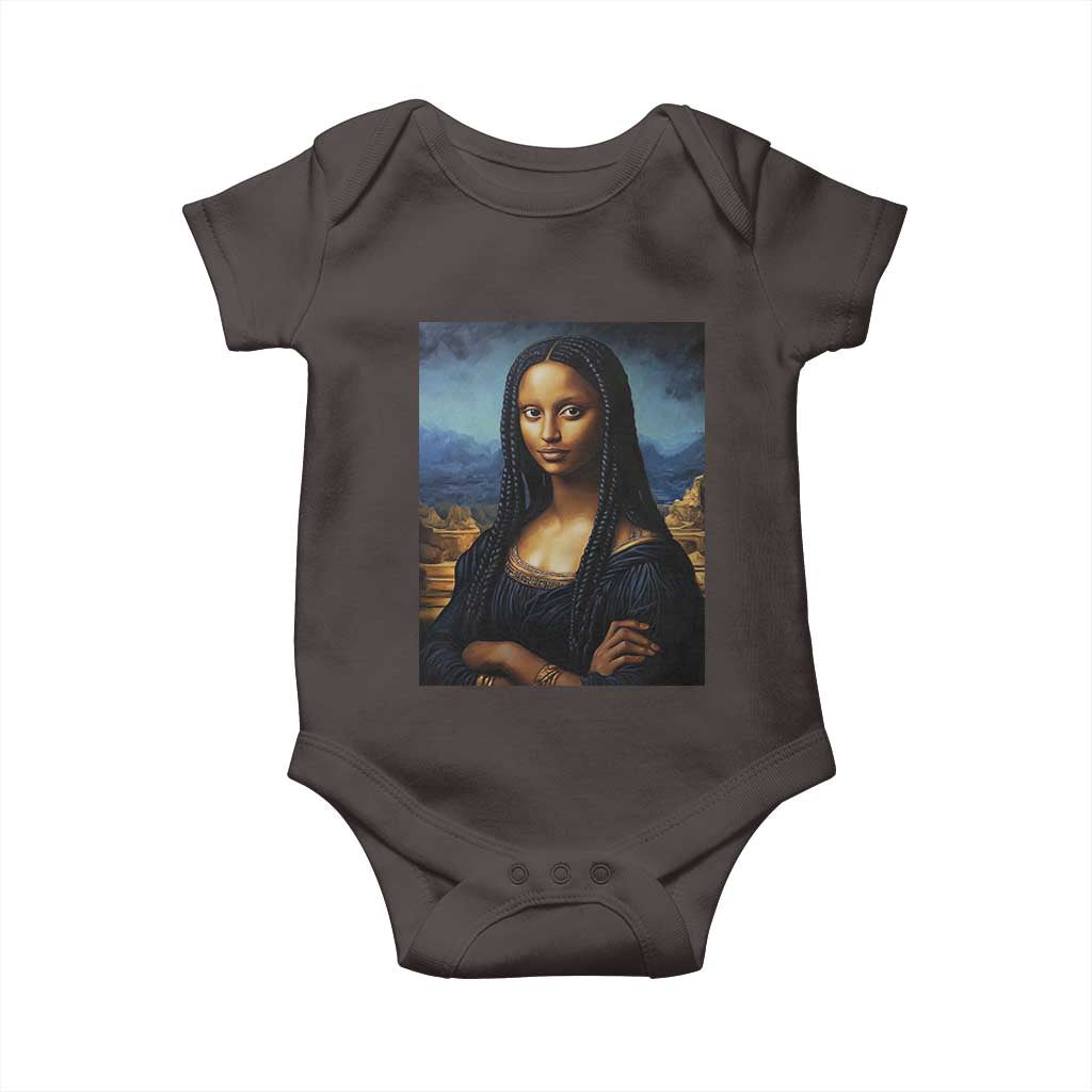 Black Women Pride Baby Onesie Melanin Mona Lisa Afro Queen Aesthetic Black History