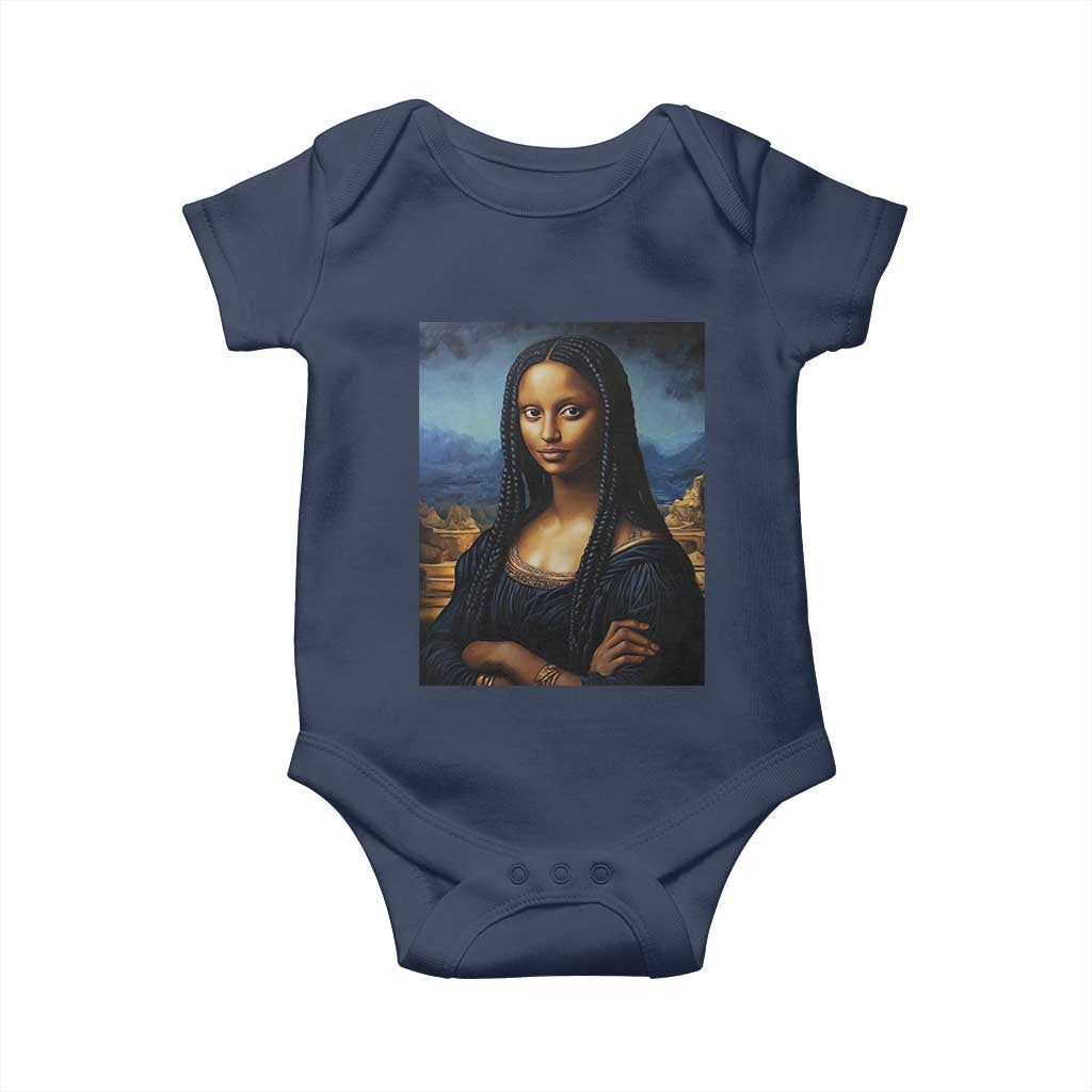 Black Women Pride Baby Onesie Melanin Mona Lisa Afro Queen Aesthetic Black History