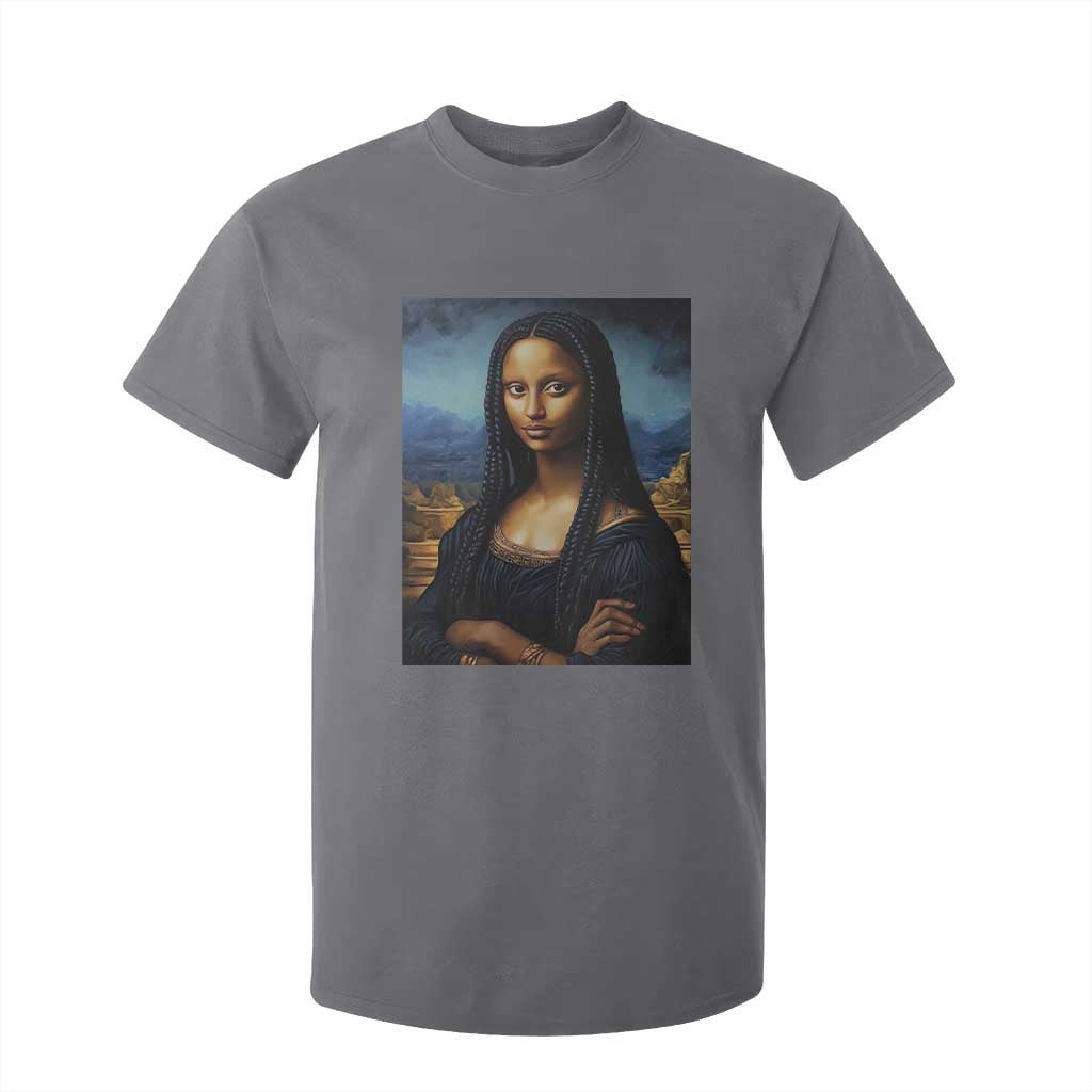 Black Women Pride T Shirt For Kid Melanin Mona Lisa Afro Queen Aesthetic Black History