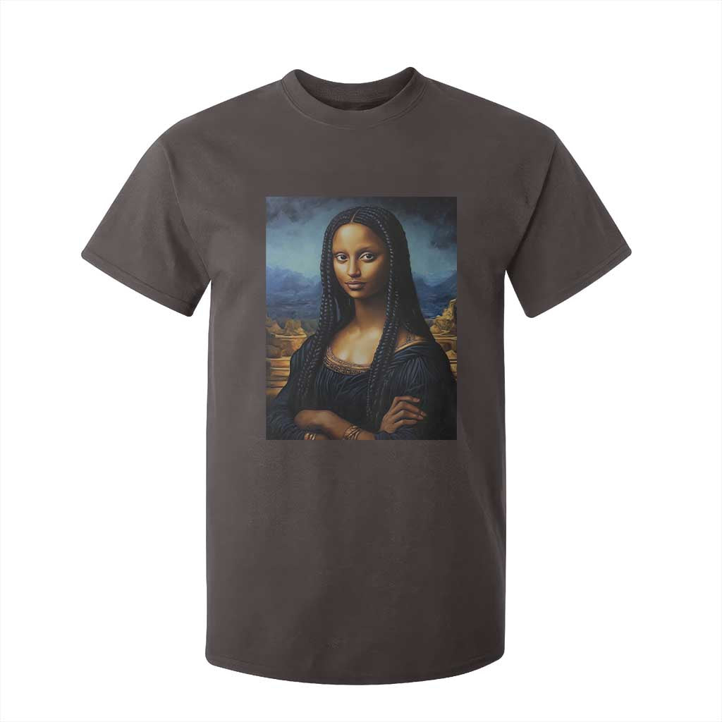 Black Women Pride T Shirt For Kid Melanin Mona Lisa Afro Queen Aesthetic Black History