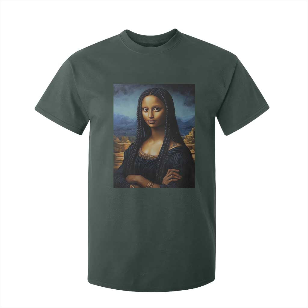 Black Women Pride T Shirt For Kid Melanin Mona Lisa Afro Queen Aesthetic Black History