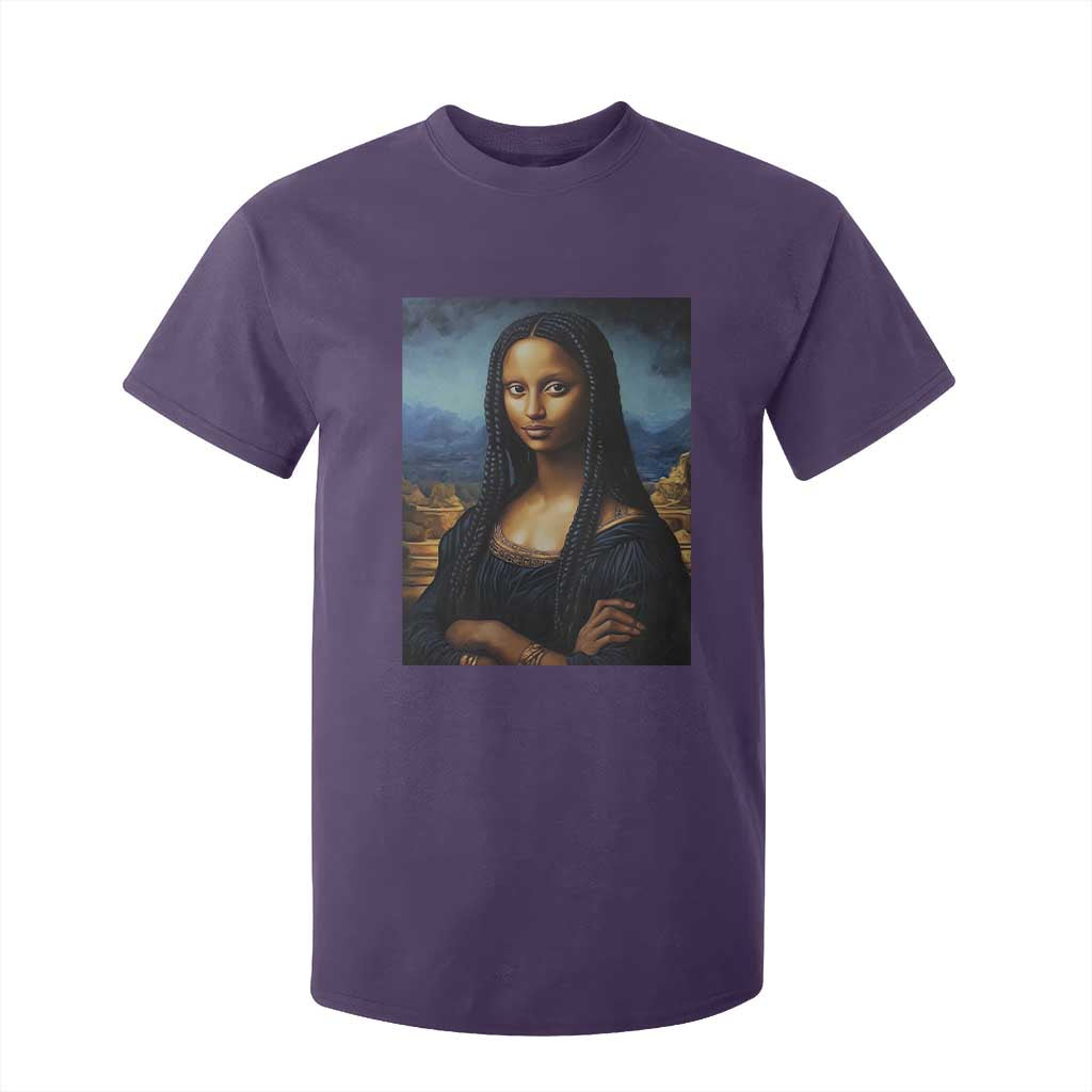 Black Women Pride T Shirt For Kid Melanin Mona Lisa Afro Queen Aesthetic Black History