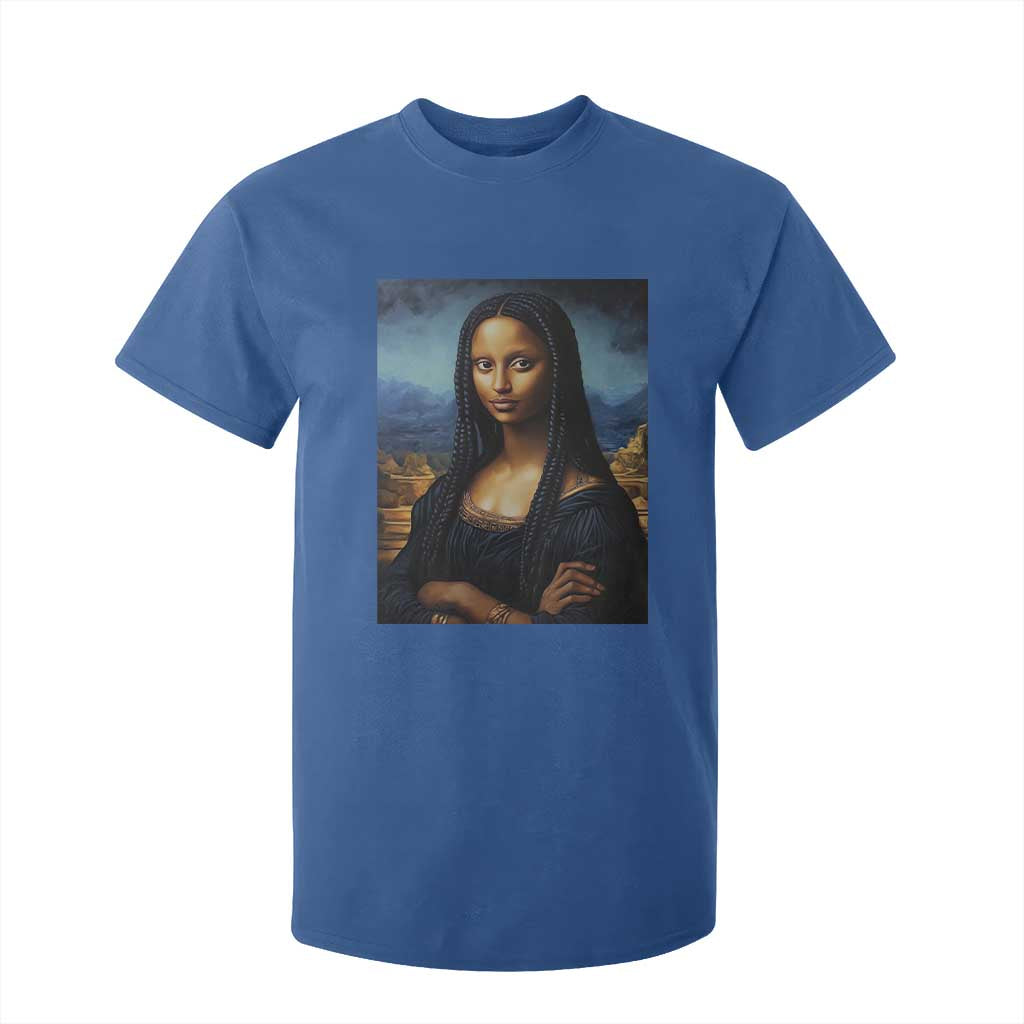 Black Women Pride T Shirt For Kid Melanin Mona Lisa Afro Queen Aesthetic Black History