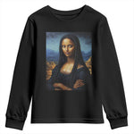 Black Women Pride Youth Sweatshirt Melanin Mona Lisa Afro Queen Aesthetic Black History
