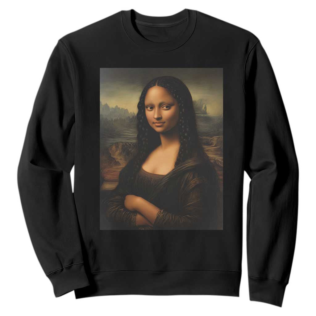 Black Mona Lisa Sweatshirt Melanin Pretty Aesthetic Black History