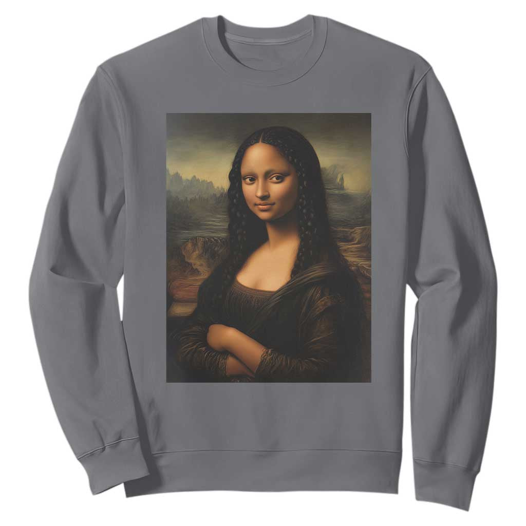 Black Mona Lisa Sweatshirt Melanin Pretty Aesthetic Black History