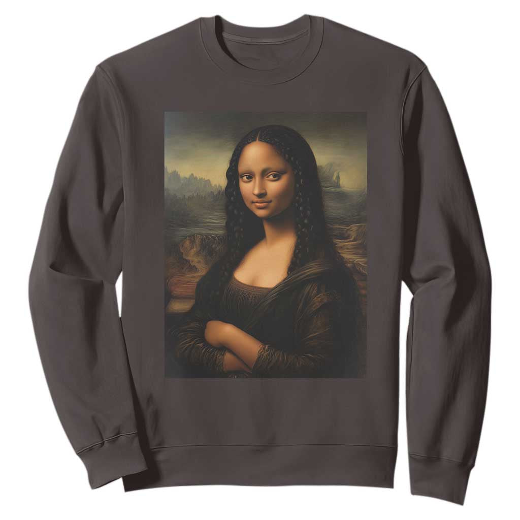 Black Mona Lisa Sweatshirt Melanin Pretty Aesthetic Black History