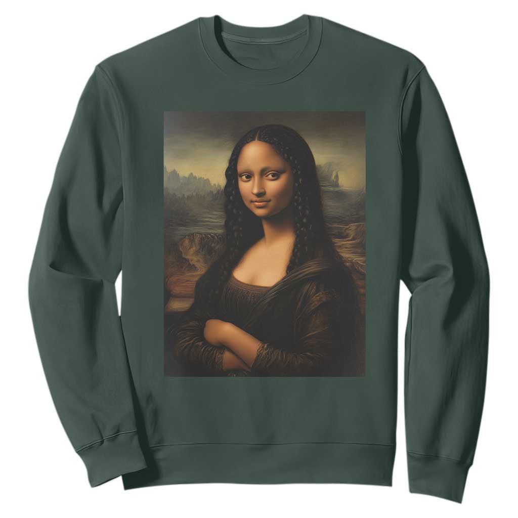 Black Mona Lisa Sweatshirt Melanin Pretty Aesthetic Black History