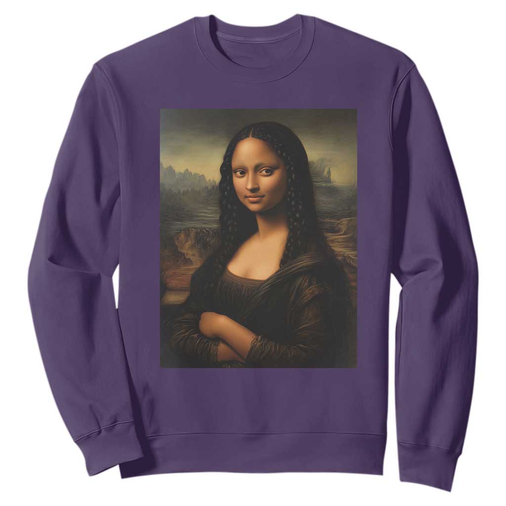 Black Mona Lisa Sweatshirt Melanin Pretty Aesthetic Black History