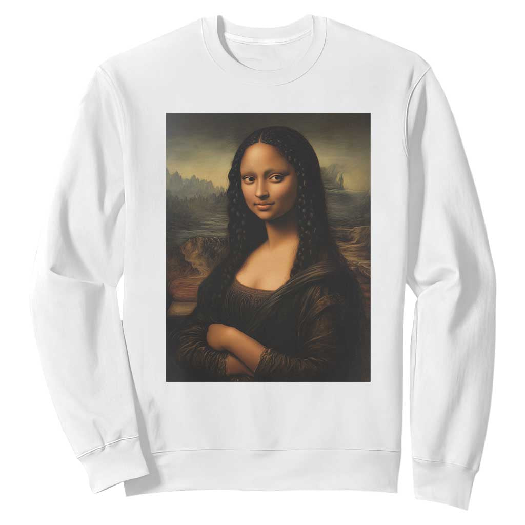Black Mona Lisa Sweatshirt Melanin Pretty Aesthetic Black History