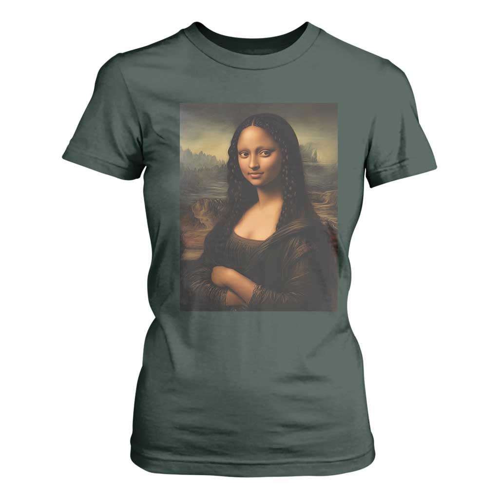 Black Mona Lisa T Shirt For Women Melanin Pretty Aesthetic Black History