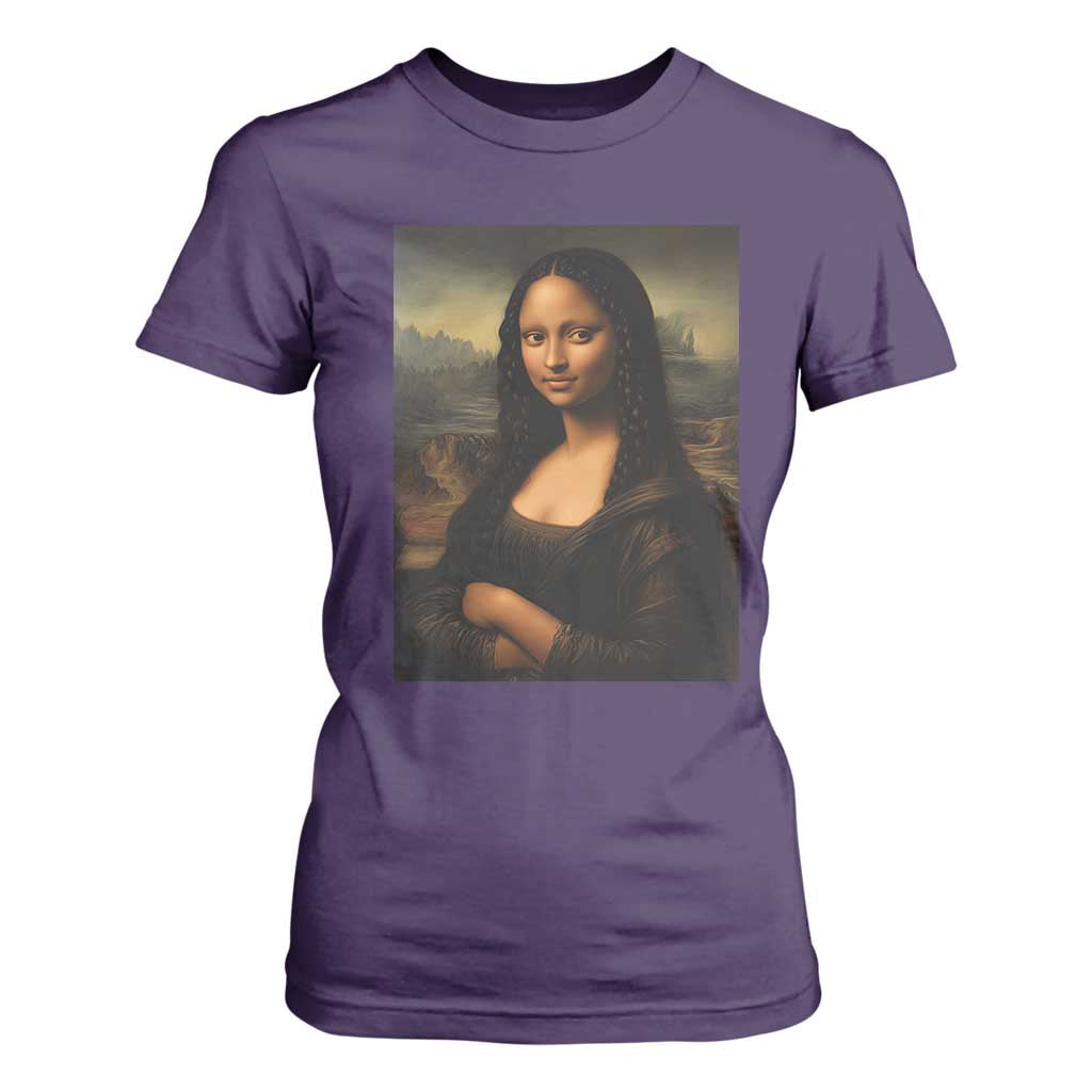 Black Mona Lisa T Shirt For Women Melanin Pretty Aesthetic Black History