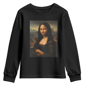 Black Mona Lisa Youth Sweatshirt Melanin Pretty Aesthetic Black History