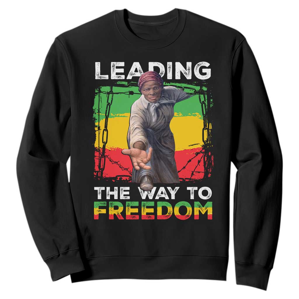 Harriet Tubman Sweatshirt Leading The Way To Freedom Black History