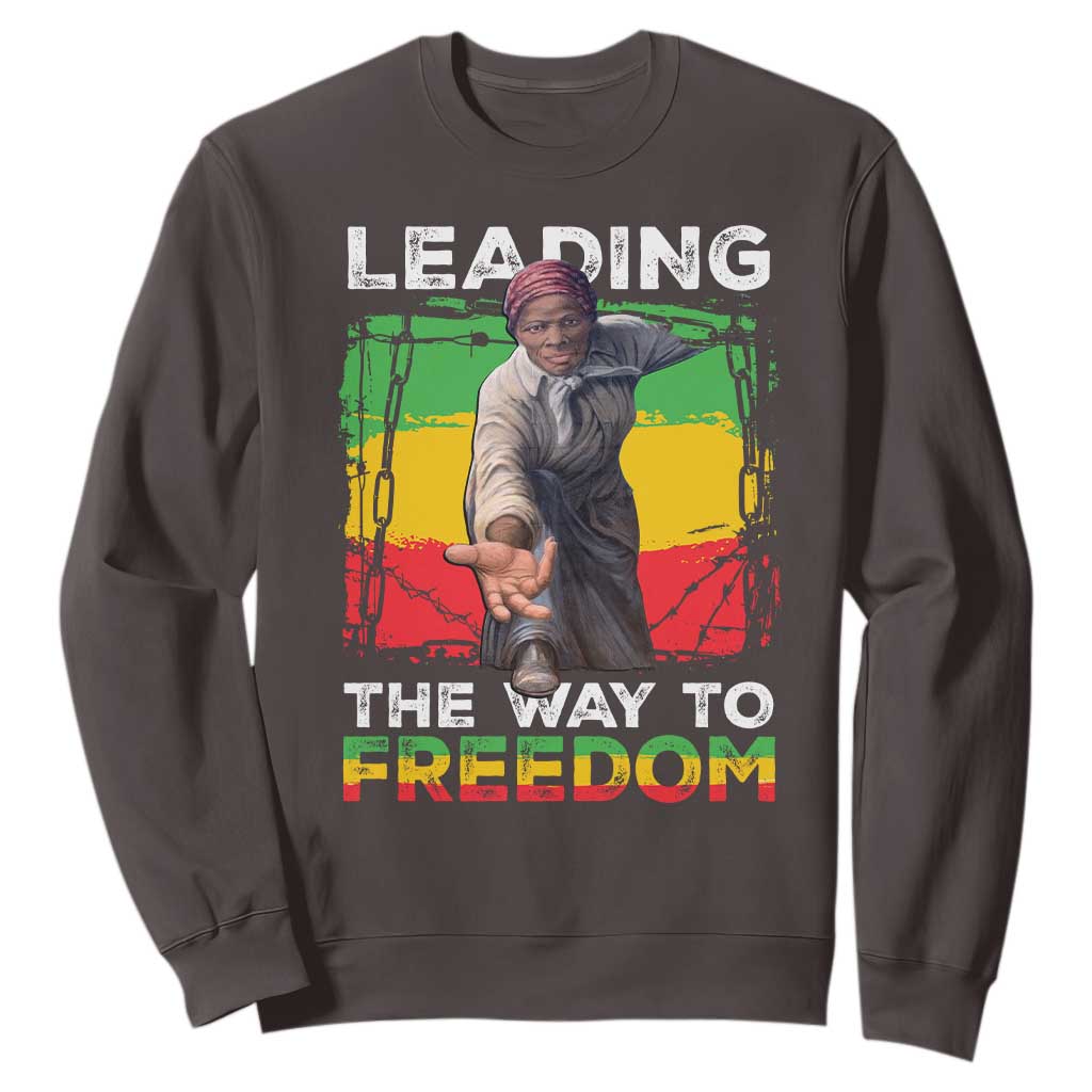 Harriet Tubman Sweatshirt Leading The Way To Freedom Black History