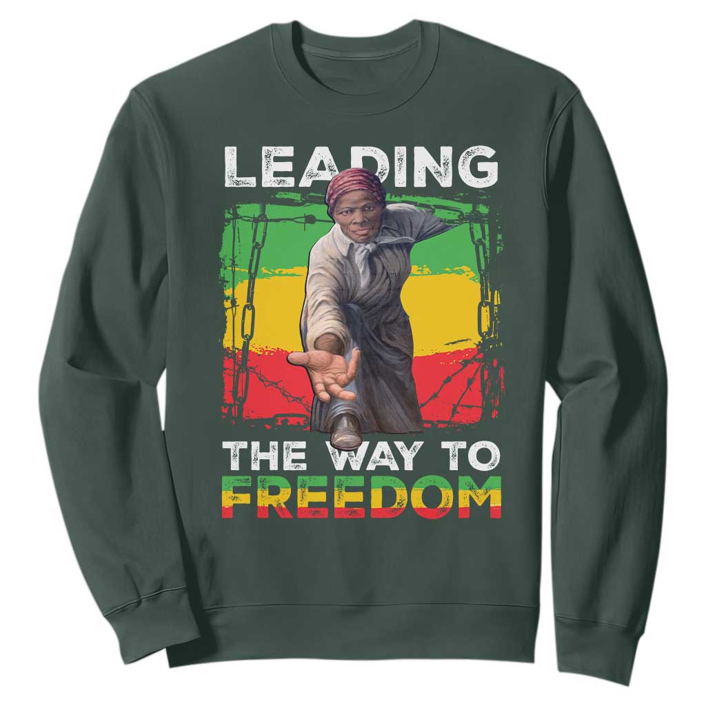 Harriet Tubman Sweatshirt Leading The Way To Freedom Black History