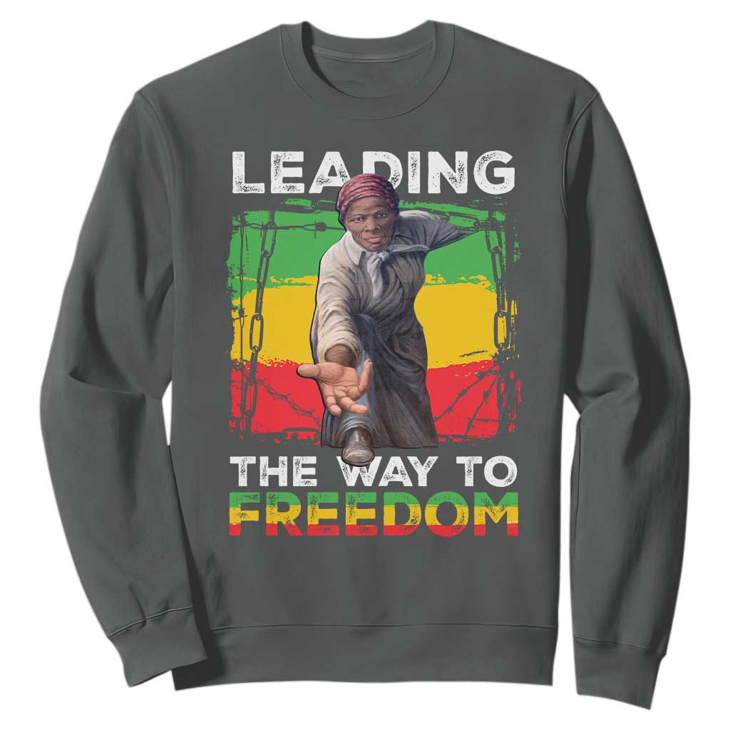Harriet Tubman Sweatshirt Leading The Way To Freedom Black History