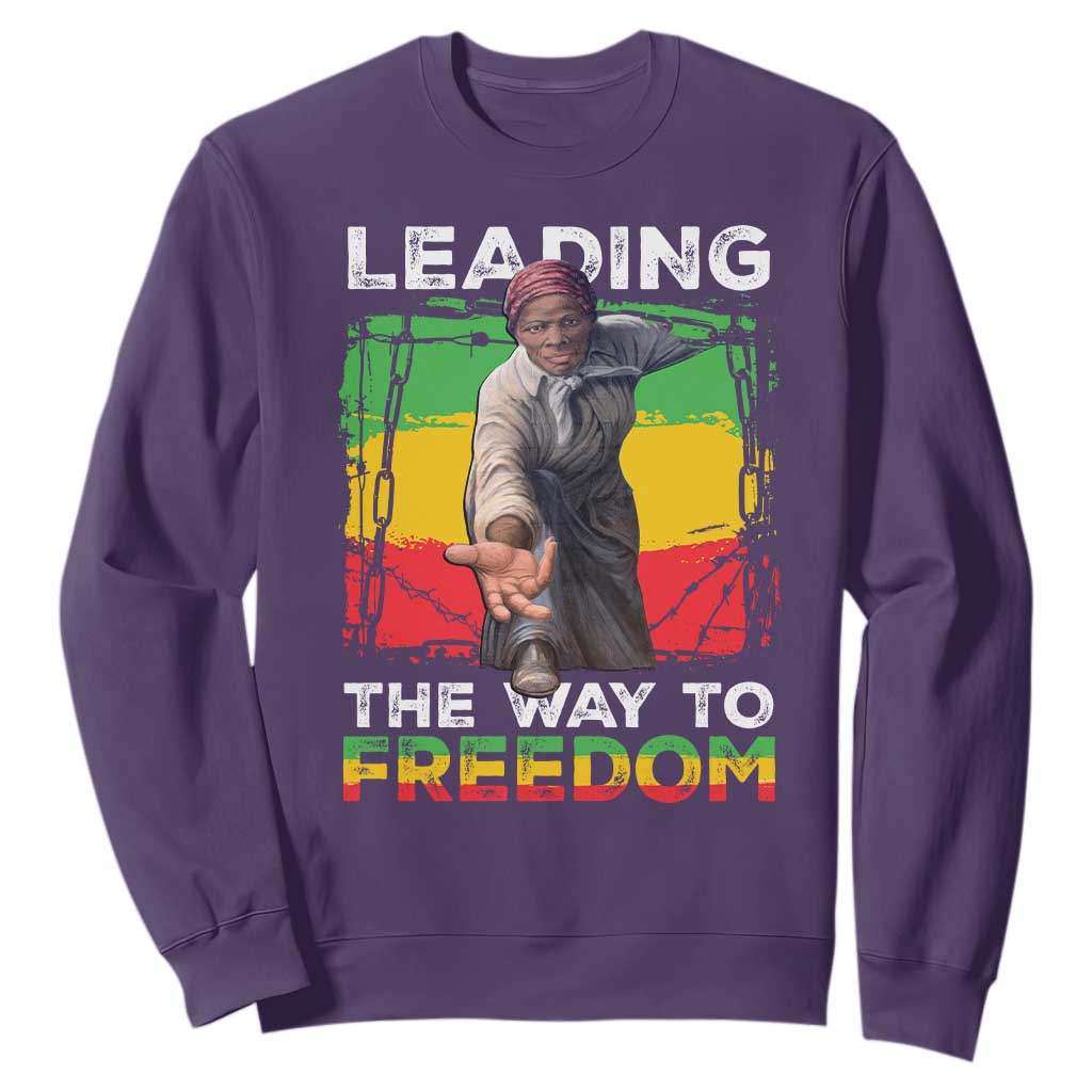 Harriet Tubman Sweatshirt Leading The Way To Freedom Black History