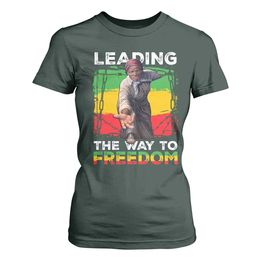 Harriet Tubman T Shirt For Women Leading The Way To Freedom Black History