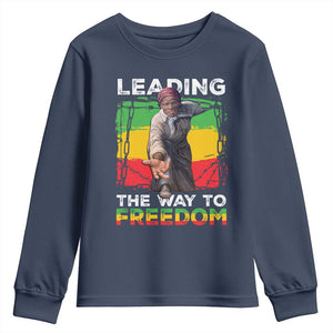 Harriet Tubman Youth Sweatshirt Leading The Way To Freedom Black History