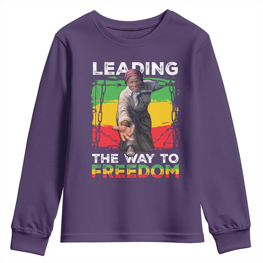 Harriet Tubman Youth Sweatshirt Leading The Way To Freedom Black History