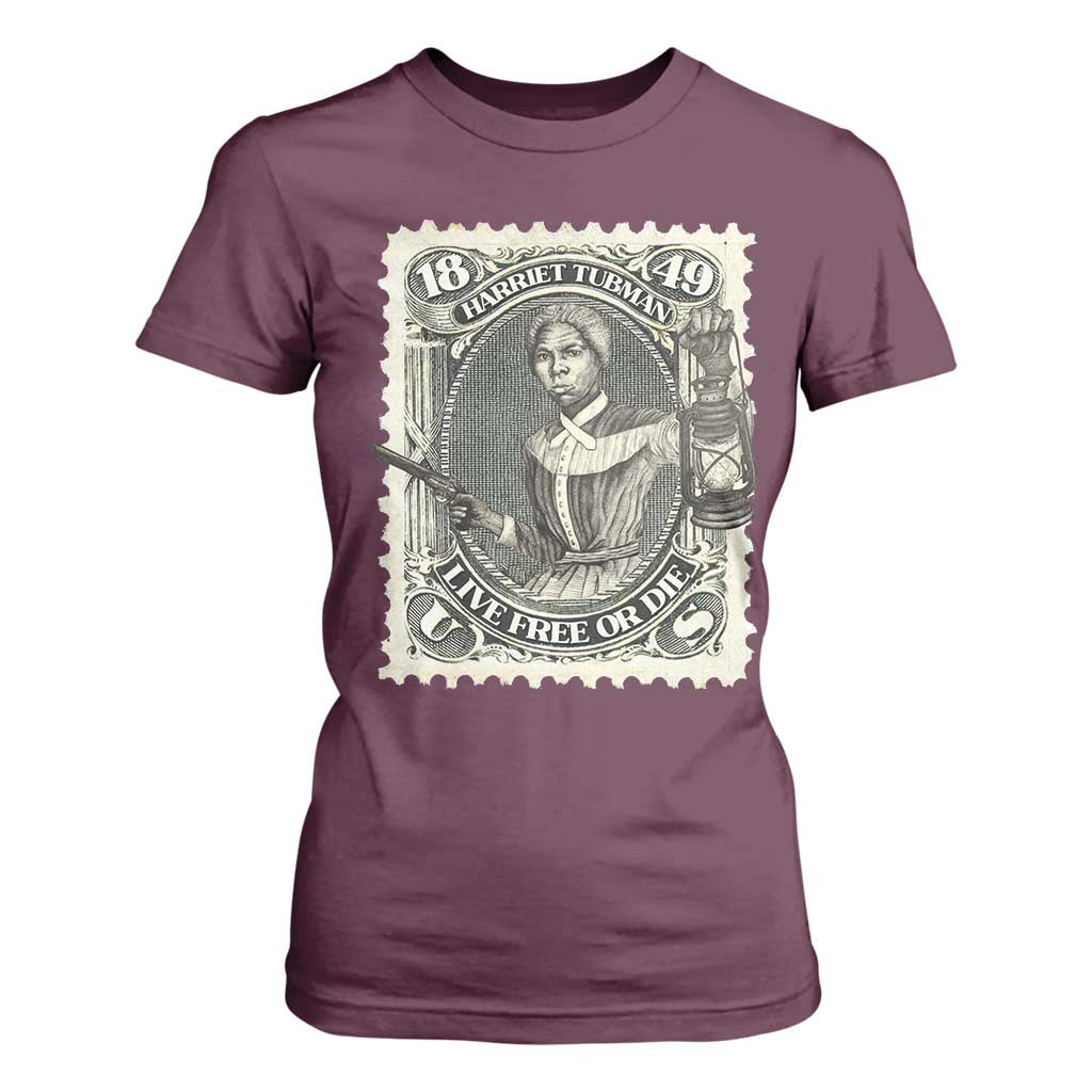 Harriet Tubman T Shirt For Women Live Free Or Die Black History