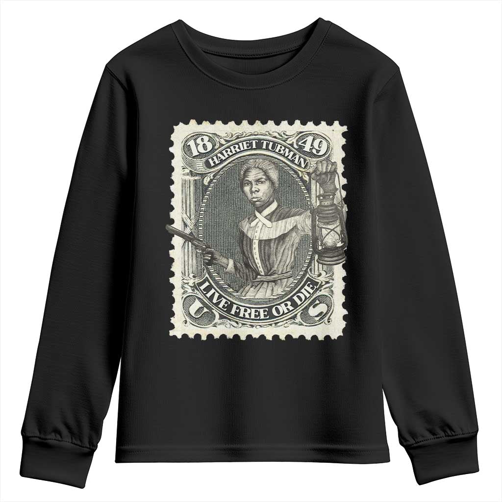 Harriet Tubman Youth Sweatshirt Live Free Or Die Black History
