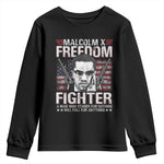 Malcolm X Youth Sweatshirt A Man Who Stands For Nothing Will Fall For Anything