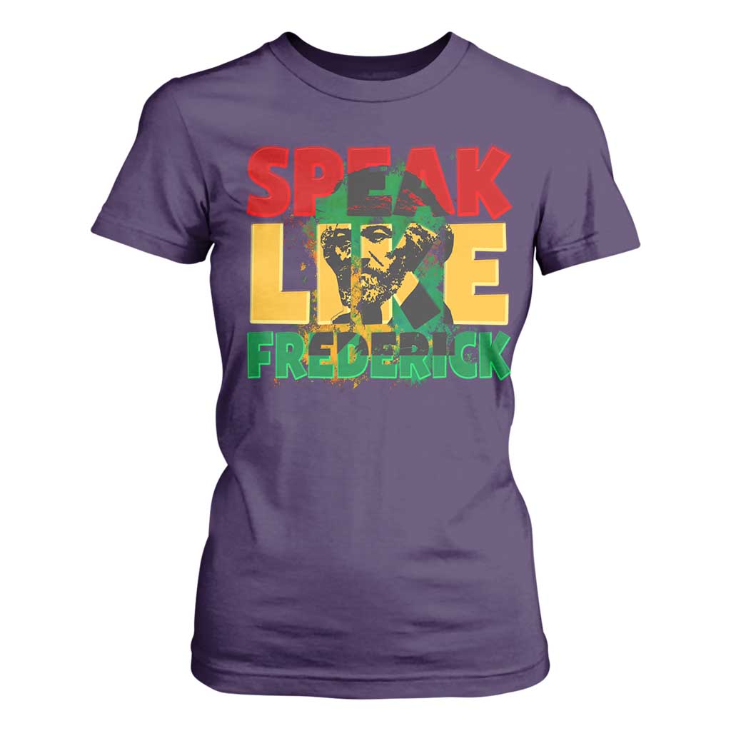 Speak Like Frederick Douglass T Shirt For Women Black History Month