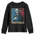 Frederick Douglass Youth Sweatshirt It Is Easier To Build Strong Children Than To Repair Broken Men BHM
