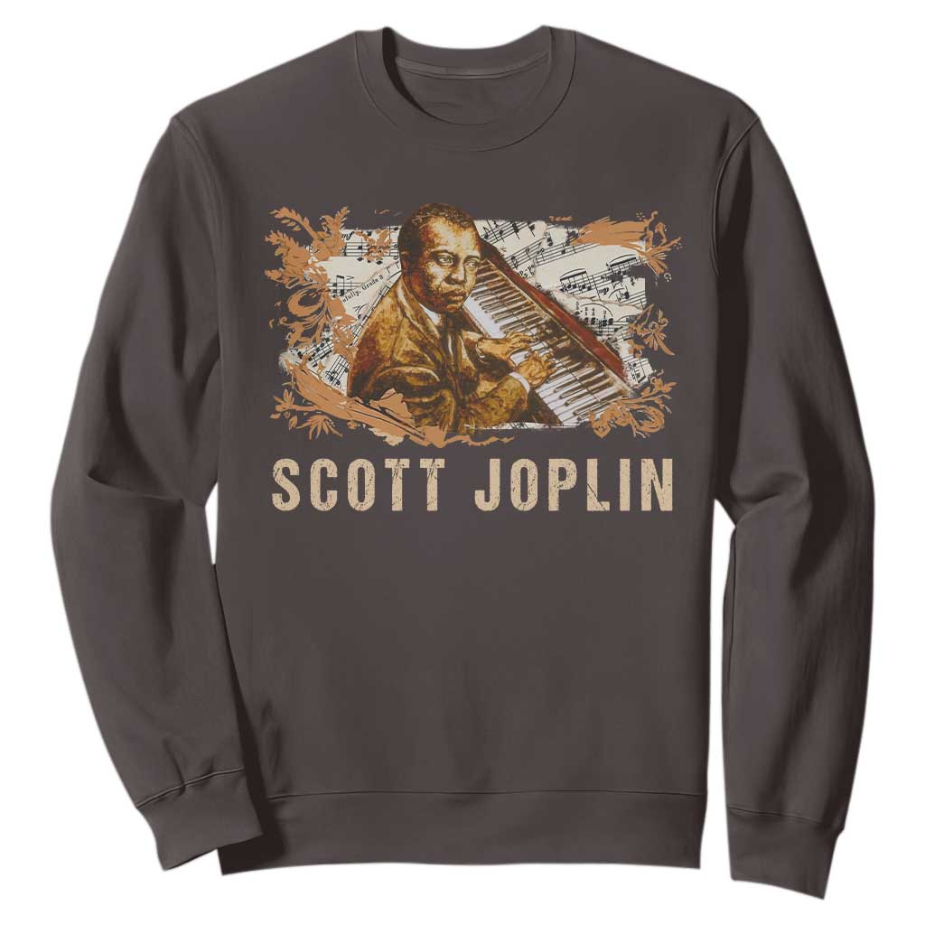 Scott Joplin Sweatshirt Afro Classical Music Composer Black History