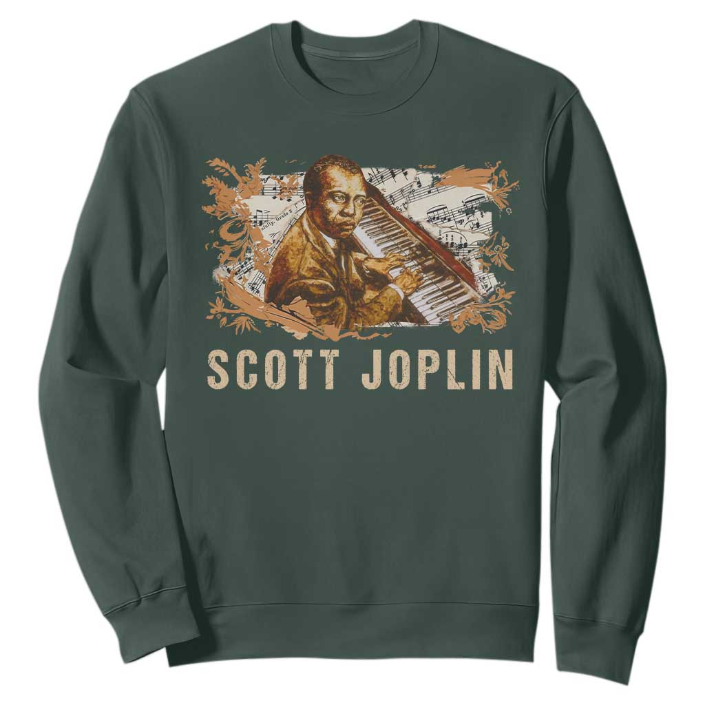 Scott Joplin Sweatshirt Afro Classical Music Composer Black History