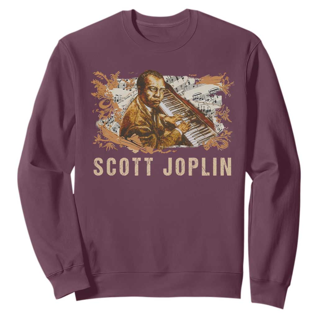 Scott Joplin Sweatshirt Afro Classical Music Composer Black History