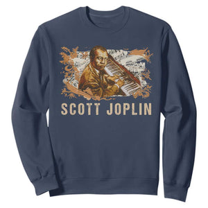 Scott Joplin Sweatshirt Afro Classical Music Composer Black History