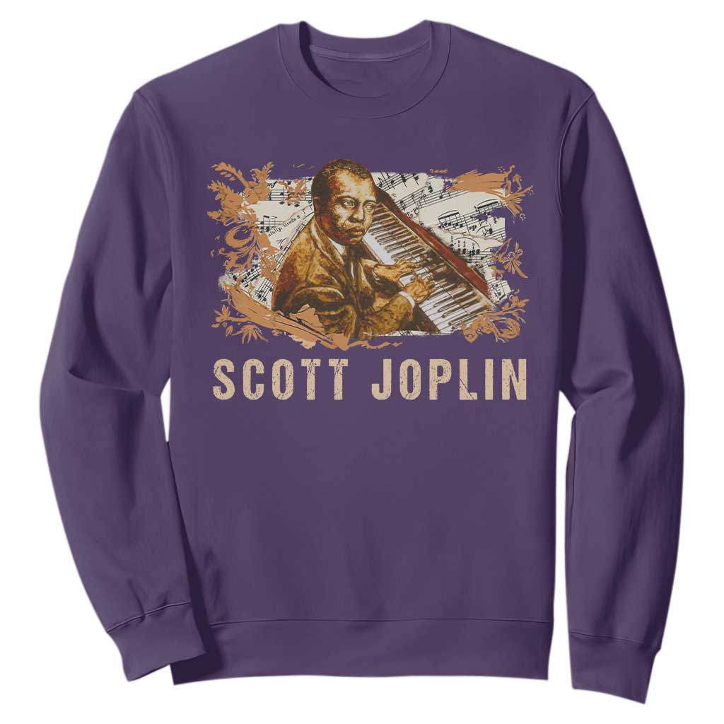 Scott Joplin Sweatshirt Afro Classical Music Composer Black History