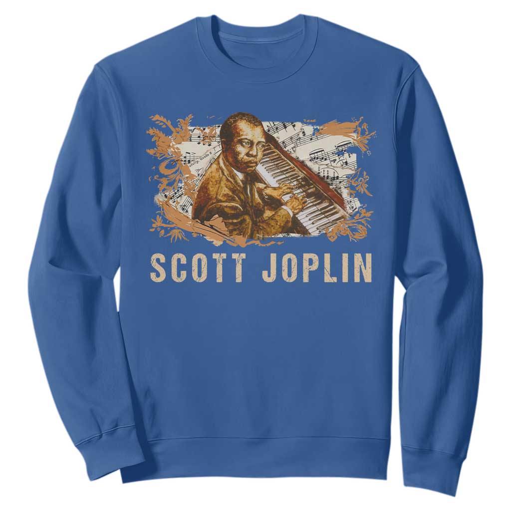 Scott Joplin Sweatshirt Afro Classical Music Composer Black History
