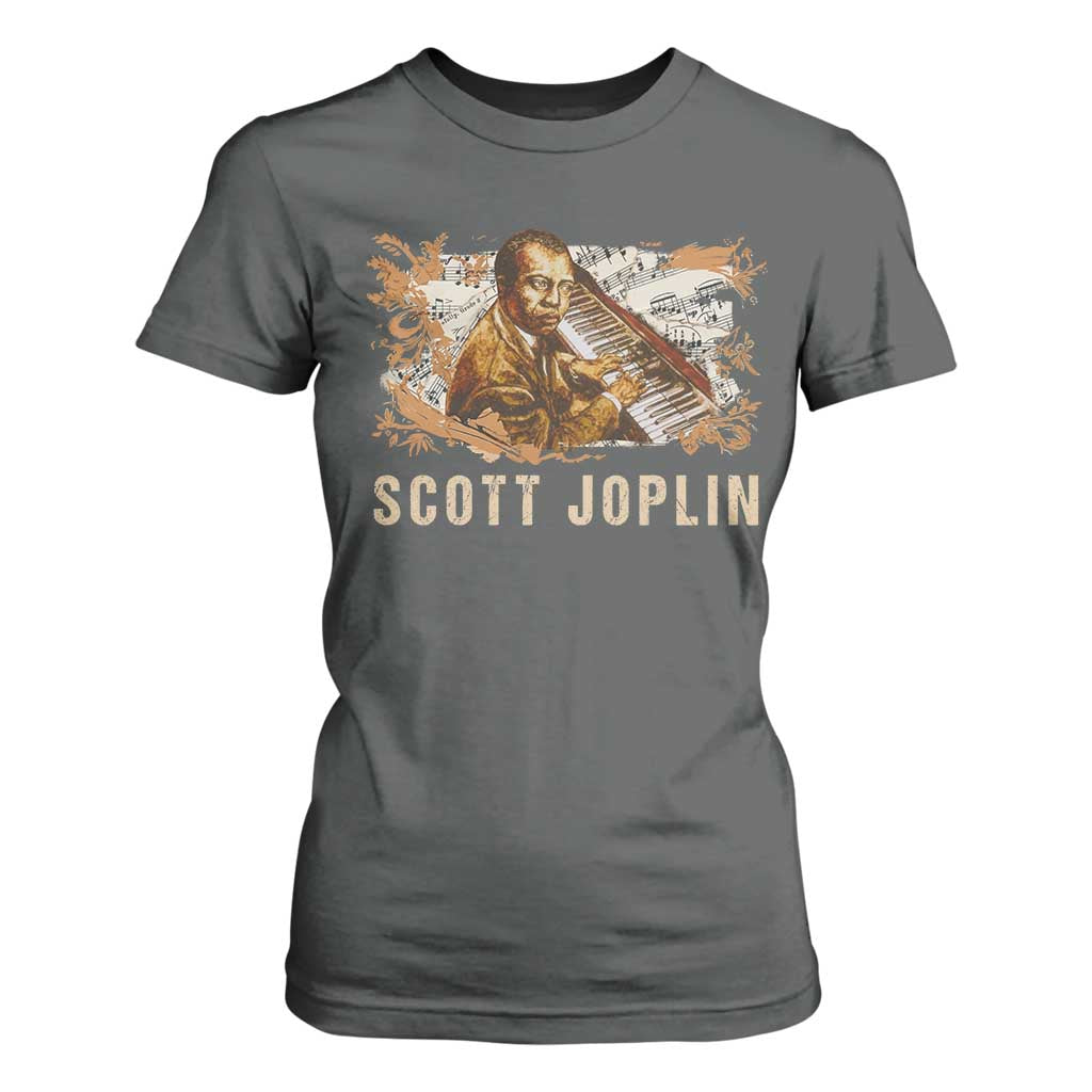 Scott Joplin T Shirt For Women Afro Classical Music Composer Black History