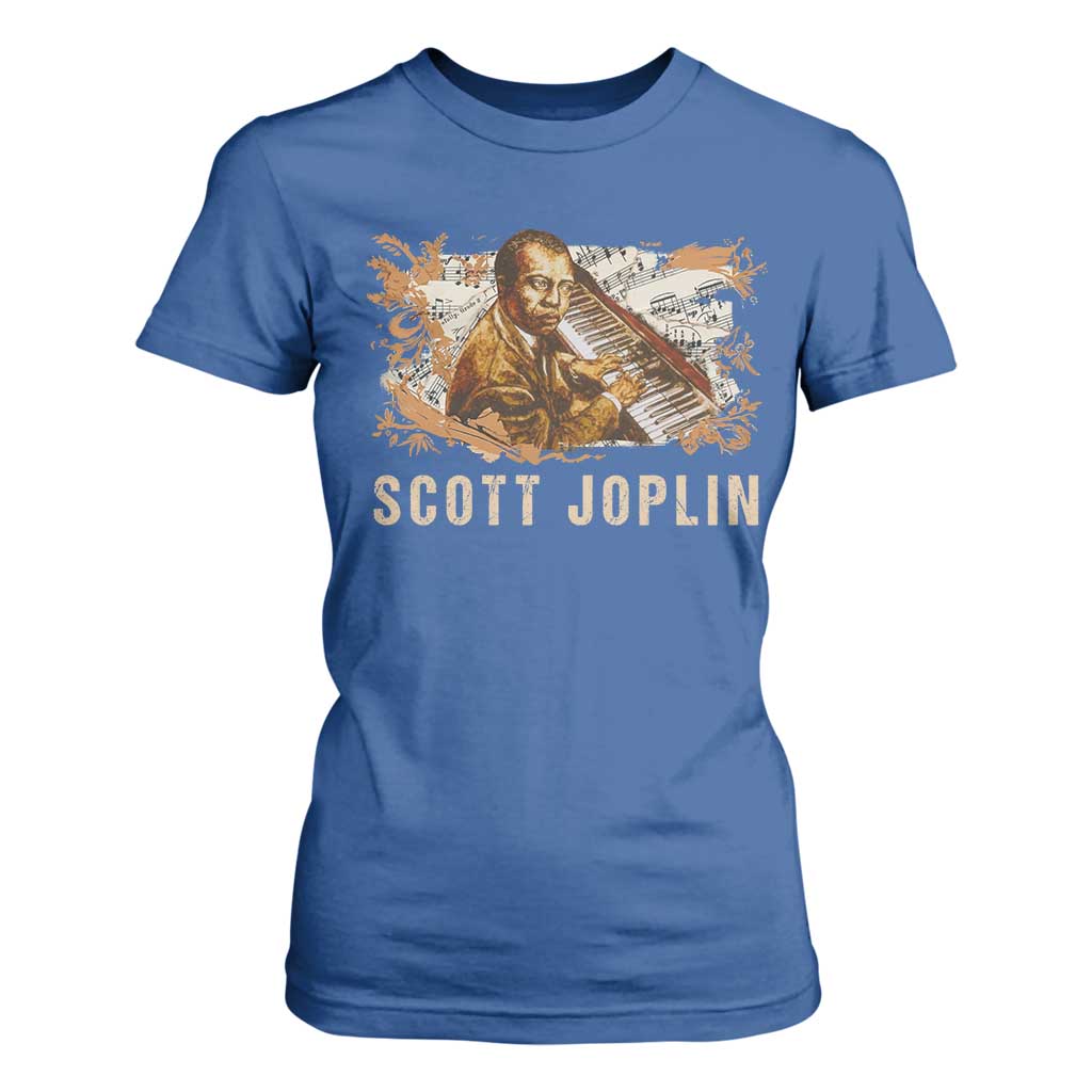 Scott Joplin T Shirt For Women Afro Classical Music Composer Black History
