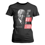 Nelson Mandela's Motivational T Shirt For Women I Never Lose I Either Win Or Learn