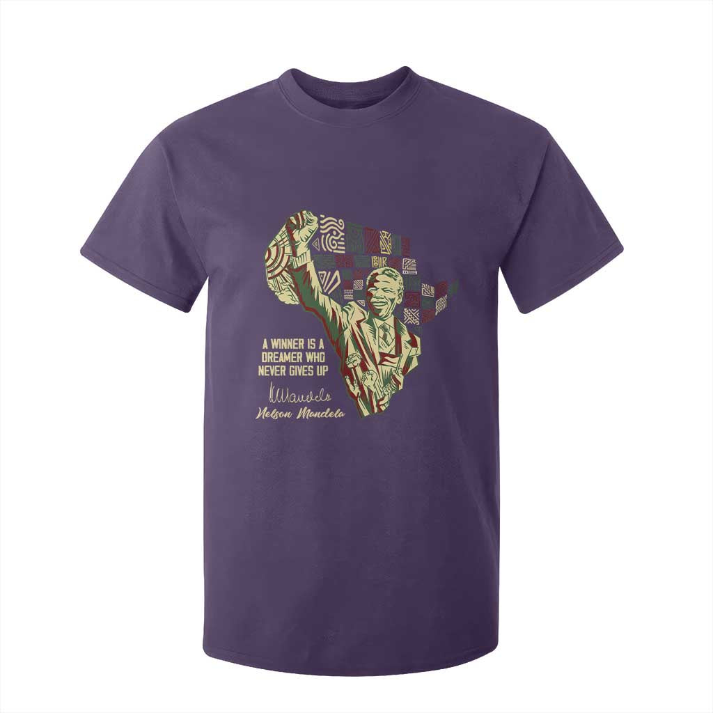 Nelson Mandela T Shirt For Kid A Winner Is A Dreamer Who Never Gives Up