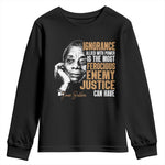 James Baldwin Youth Sweatshirt Ignorance Allied With Power Is The Most Ferocious Enemy Justice Can Have