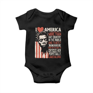 James Baldwin Baby Onesie I Love America More Than Any Country In The World