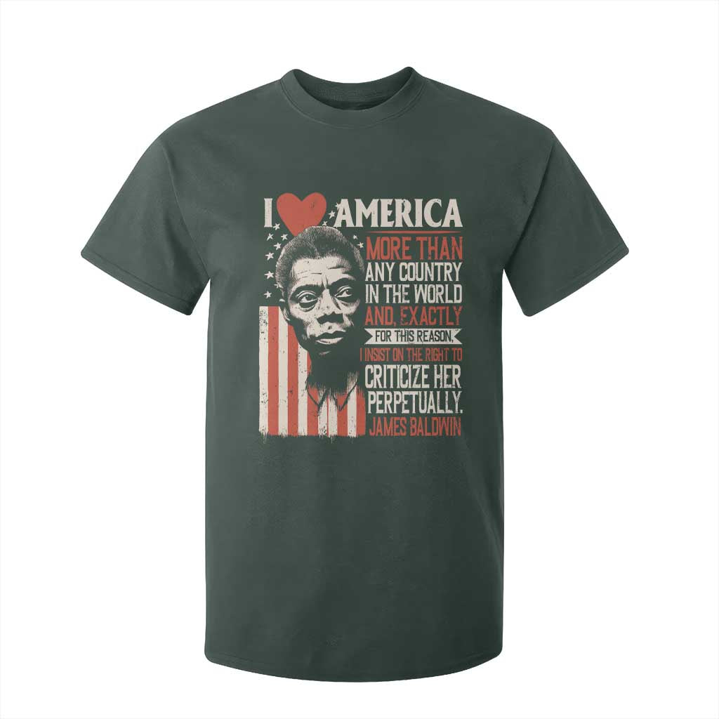 James Baldwin T Shirt For Kid I Love America More Than Any Country In The World