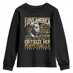 James Baldwin Youth Sweatshirt I Love America More Than Any Country In The World Black History