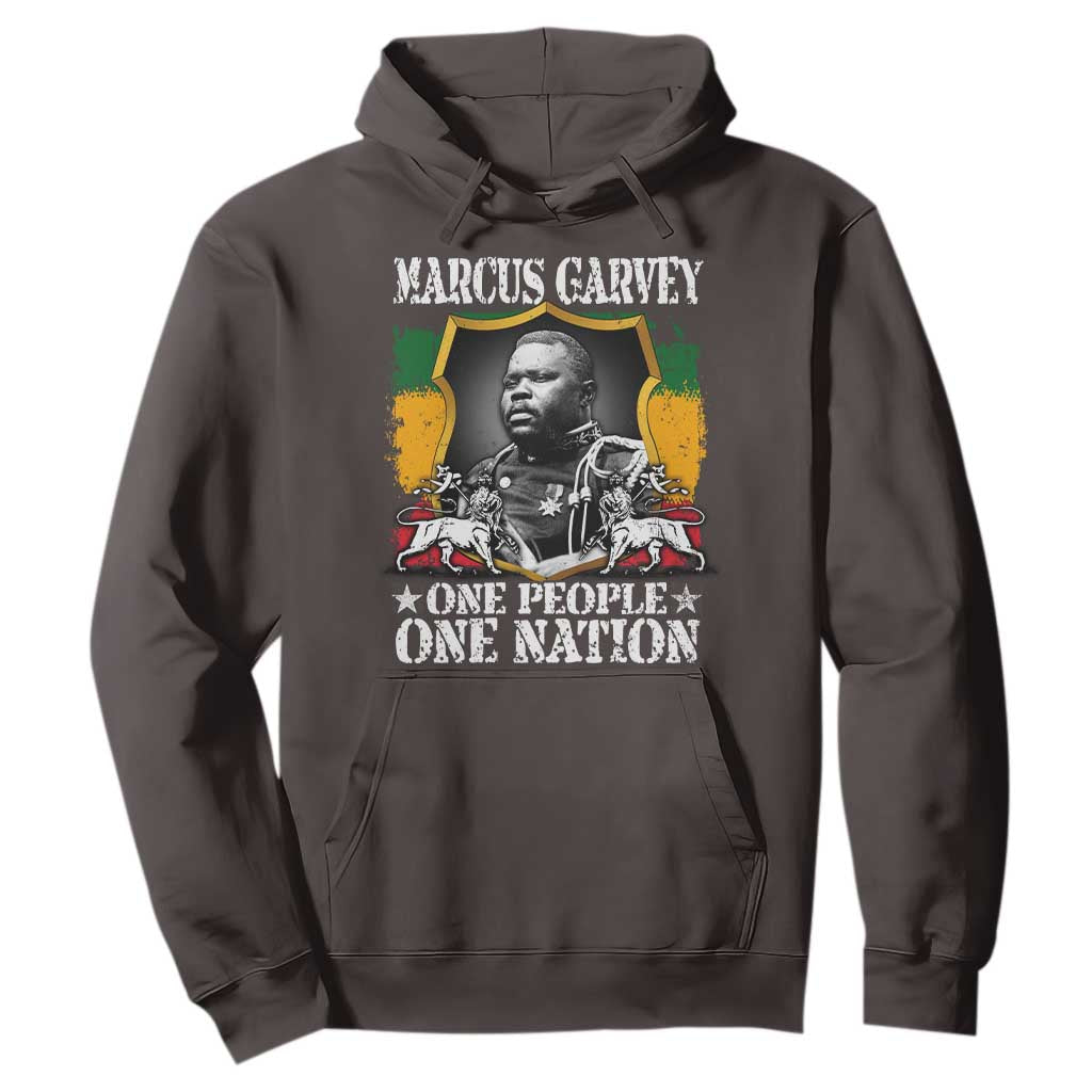 Marcus Garvey Hoodie One People One Nation Jamaica Legends Rasta