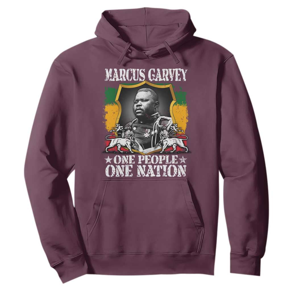 Marcus Garvey Hoodie One People One Nation Jamaica Legends Rasta