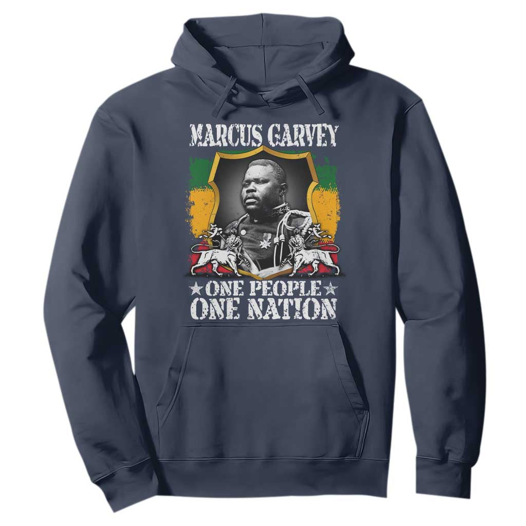 Marcus Garvey Hoodie One People One Nation Jamaica Legends Rasta